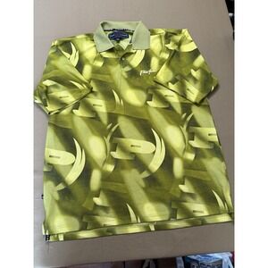 VTG Phat Farm Men's 2XL Green Gray Argyle Diamond Short Sleeve Cotton Polo Shirt